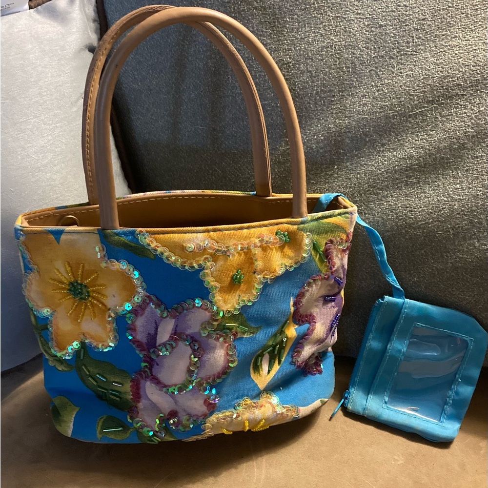 Bueno floral print purse